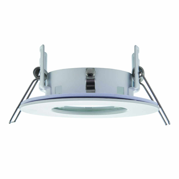 Okrągła lampa sufitowa Speculo 79978 Saxby IP65 downlight metalowa biała