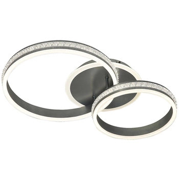 Glamour lampa sufitowa Avalon pierścienie LED 50W 4000K aluminium