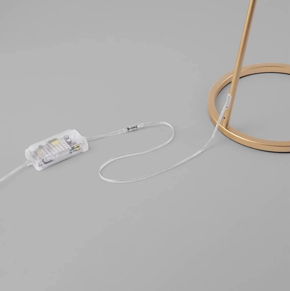 Podłogowa lampa metalowa VIBORAL LE44527 LED 30W 3000K złota