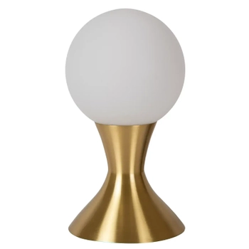 Kulista lampka nocna MOYA 25516/01/02 Lucide szklana złoty biały