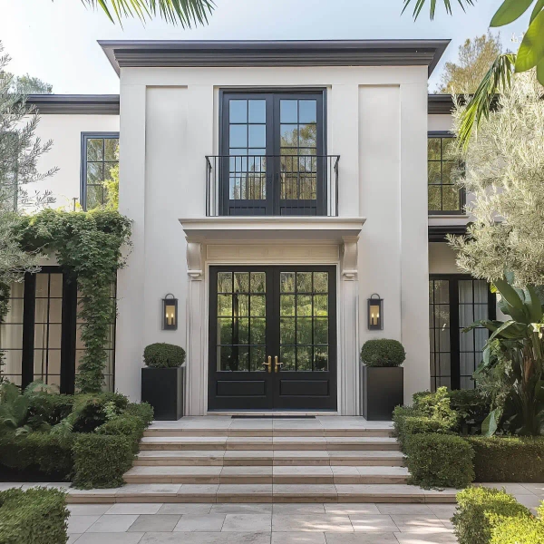 Zewnętrzny kinkiet ścienny Malibu W02548BK Cosmolight IP44 świeczniki czarny