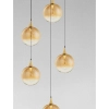 Kaskadowa wisząca lampa LURVELA LE45134 LED 20W 3000K kulista złota
