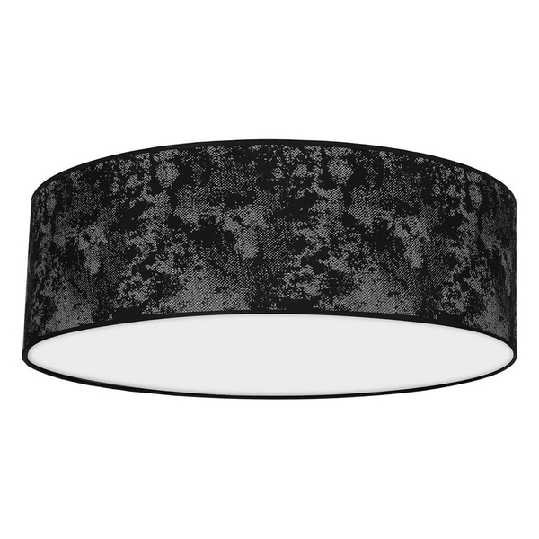 Stylowa lampa sufitowa Satino do jadalni czarna srebrna
