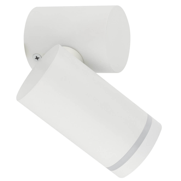 Lampa naścienna do jadalni Jet 5393 loftowa tuba metalowa biała