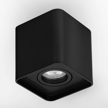 Lampa nasufitowa ESTERO LE44395 kwadrat kostka do gabinetu czarna