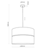 Ażurowa lampa wisząca NICOL 4799 TK Lighting nad wyspę brązowa czarna