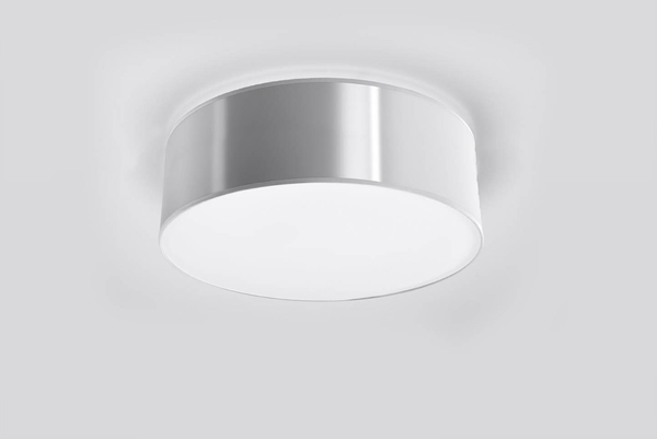 Okrągła LAMPA ścienna SL.0128 koło OPRAWA kinkiet szary