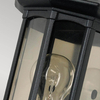 Elewacyjna lampa ogrodowa Newbury GZH-NB7 Garden Zone IP44 przezroczysta czarna