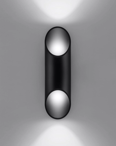 Kinkiet LAMPA ścienna SL.0114 metalowa OPRAWA tuba czarna