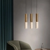 Minimalistyczna zwisająca lampa Travertino CGTRAVER35 kamienna złoty