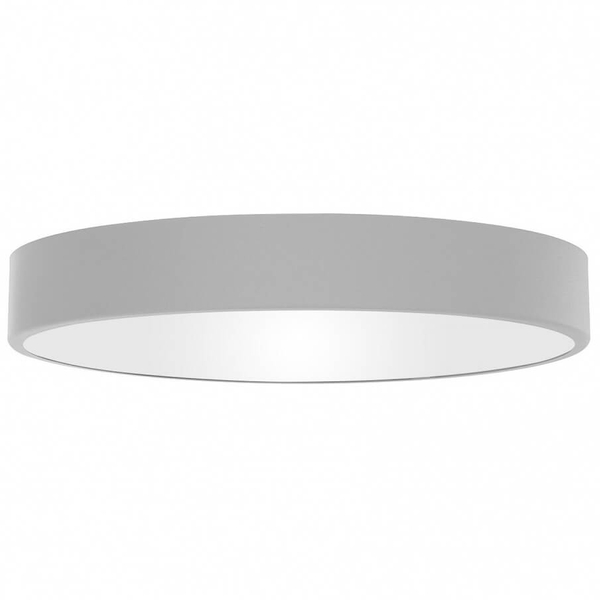 Szara lampa przysufitowa 137623692313 okrągła do salonu