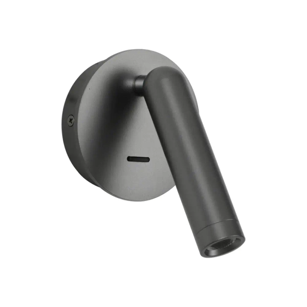 Ścienny kinkiet regulowany Carda WL-64834-1-GR LED 2,5W 3000K tubka szara