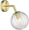 Lampa ścienna Arette LP-133/1W szklana kula ball złota