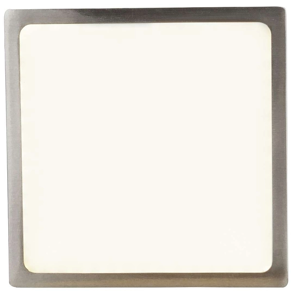 LAMPA sufitowa VITOS 12367-15 Globo kwadratowa OPRAWA metalowa LED 15W 4000K plafon nikiel