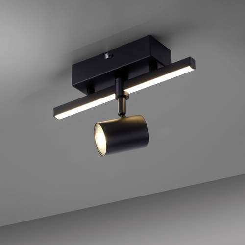 Kierunkowa lampa sufitowa Barik czarny reflektorek do holu