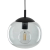 Lampa zwieszana do sypialni VIBE 4972 szklana kula czarny grafit