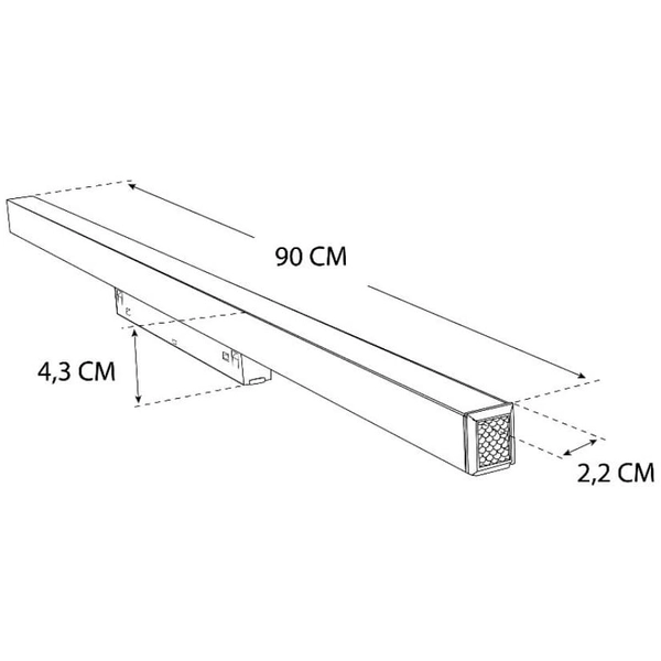 Lampa magnetyczna szynowa 3-fazowa 473 Domeno LED 30W 3000K czarna