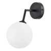 Kinkiet lampa ścienna DORADO LP-002/1W BK Light prestige loftowa oprawa szklana kula czarna biała