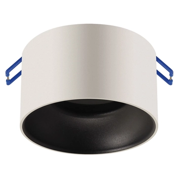 Wpuszczana lampa minimalistyczna Panama wpust biały czarny