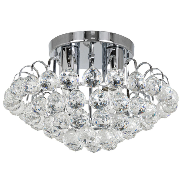 LAMPA sufitowa Monaco 6773/4 8C Elem metalowa OPRAWA crystal glamour chrom