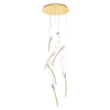 Wisząca lampa salonowa Tulippe MSE1501100170 Moosee kwiaty złote