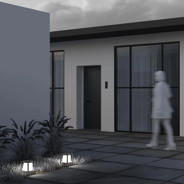 Ogrodowa lampa stojąca Trim O455FL-01GF1 Maytoni IP65 loftowa grafitowa