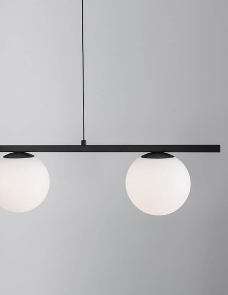 Nowoczesna lampa wisząca Ubeda LED 26W 3200K do pokoju czarna biała