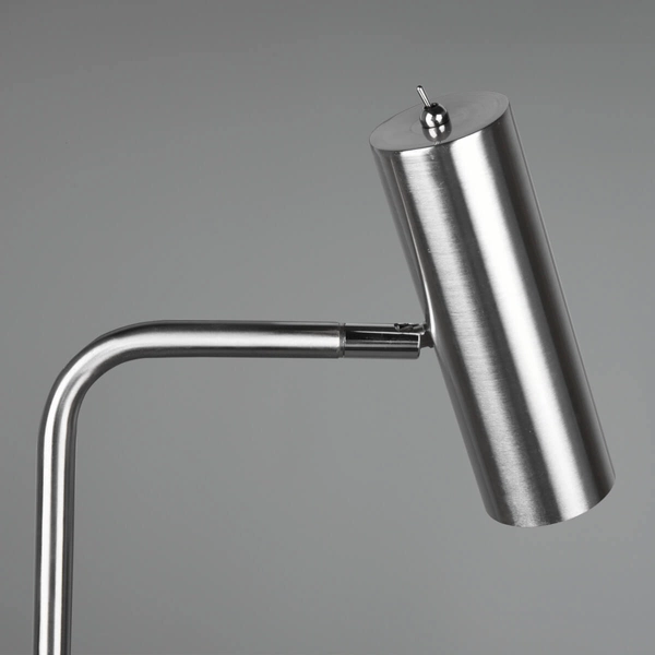 Stojąca lampa podłogowa VANTOS DL107412400 Trio tubka do salonu srebrna