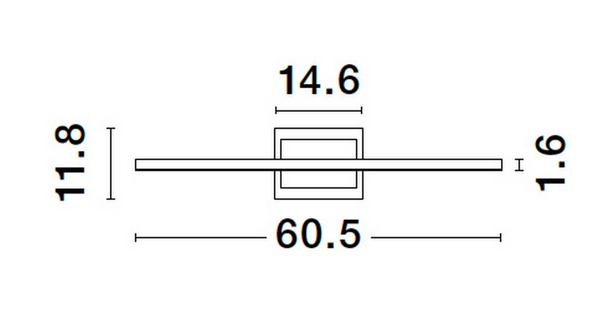 Lampa ścienna HIDALGO LE42861 Luces Exclusivas listwa LED 12,5W 3000K czarna