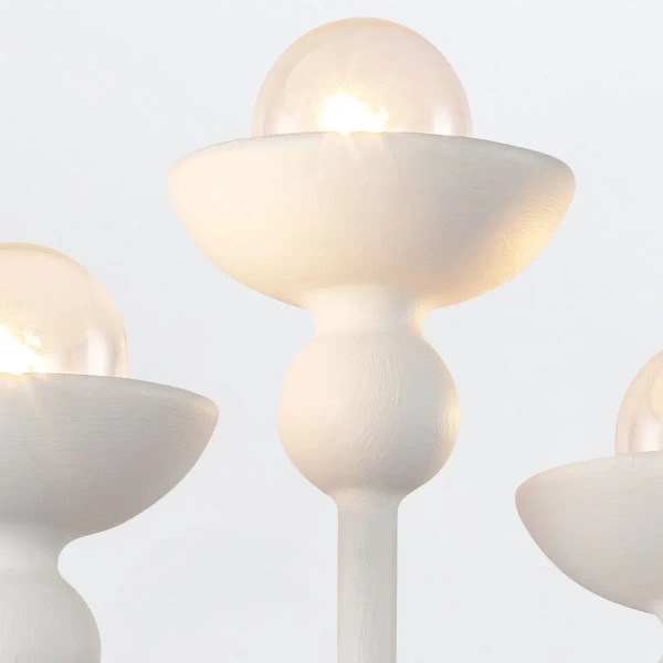 Świecznikowa lampa ścienna Cadence QN-CADENCE-6WB-WHT do salonu biały