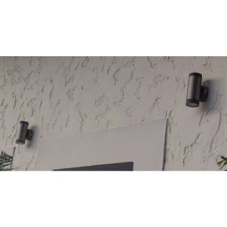 Elewacyjna LAMPA ścienna TARAS 03570 Ideus metalowa OPRAWA zewnętrzna tuba na taras outdoor IP54 satyna
