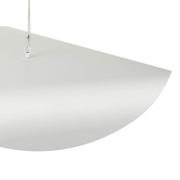 Szklana lampa wisząca ENZO ST-F22020601-D40 white kula biały złoty