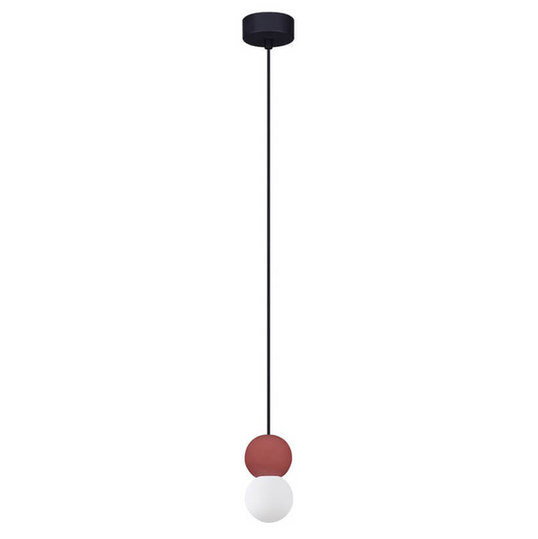 Zwisająca lampa do jadalni IBAGUE LE44661 kule balls biała czerwona