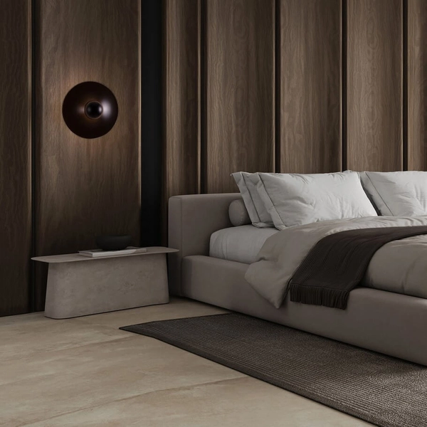 Okrągły kinkiet przyścienny BAILA LE44538 LED 9W 3000K czarny