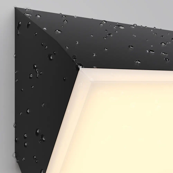 Prostokątna lampa ścienna Brick O436WL-L20GF3K LED 20W 3000K IP54 grafit