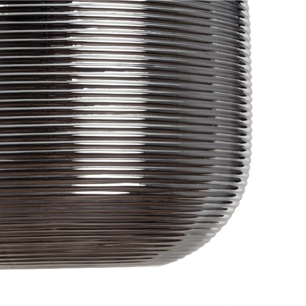 Owalna lampa wisząca Bonzo ABR-LWS-C-BON szklana do salonu szara