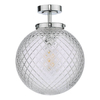 Kulista lampa ścienna Wayne WAY0150 szklana do łazienki IP44 chrom