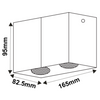 Downlight lampa sufitowa BODI 09101/02/30 prostokątna czarna outlet