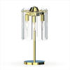 Stołowa lampa Nira MT3523-3S-EGN Zumaline szkło metal przezroczysty złoty
