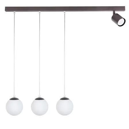 Metalowa wisząca lampa Tavira 41271 tuba do jadalni brązowa