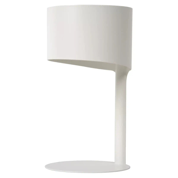 Stolikowa lampka metalowa Knulle 45504/01/31 Lucide do sypialni biała