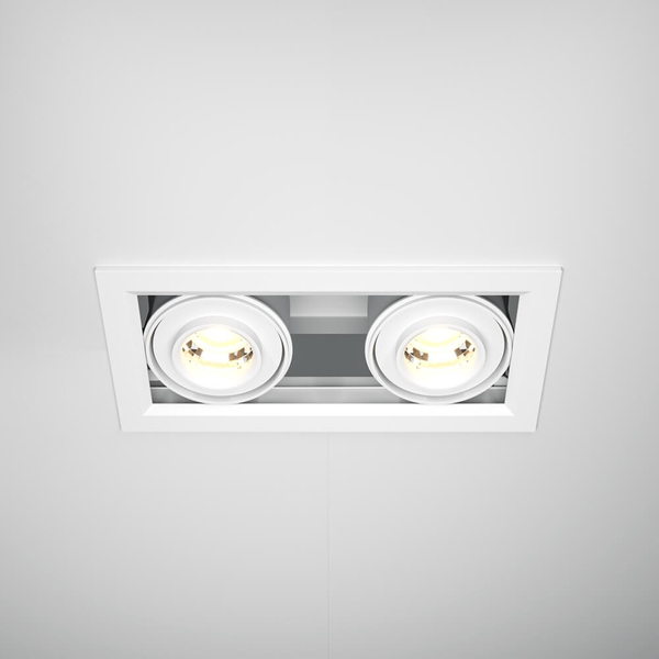 Podtynkowa lampa Metal Modern DL093-02-10W3K-W LED 20W 3000K punktowa biała
