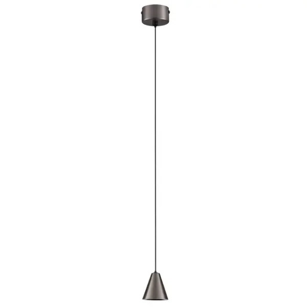Metalowa lampa wisząca GRONVILO LE45439 LED 5W 3000K stożek czarny