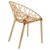 Ażurowe krzesło Koral  KH010100319 Modesto Designdo jadalni bursztynowe