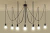 LAMPA wisząca SL.0372 industrialna OPRAWA pająk ZWIS ośmiornica przewody loft czarne