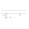Lampa ścienna minimalistyczna Trevo 1104D Aldex listwa biała