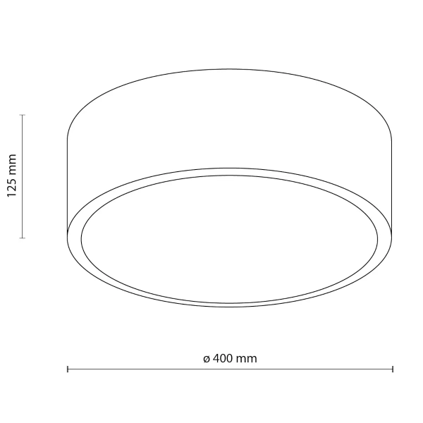 Plafon okrągły do łazienki Livo 10986 IP54 biały czarny