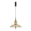 Szklana zwisająca lampa Bangkok MOD185PL-L12CG3K3 LED 12W 3000K mosiądz