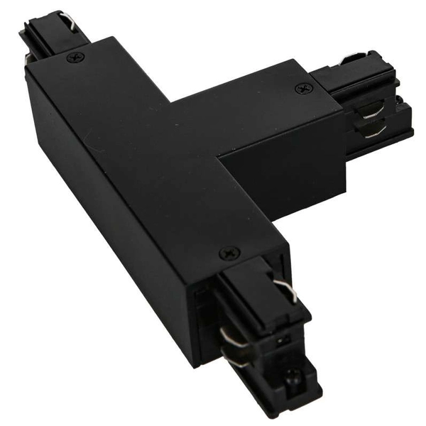 T-ŁĄCZNIK szynoprzewodu uziemienie zewnętrzne HT4-J03-I/BK Italux do 3-fazowej szyny natynkowej 230V czarny