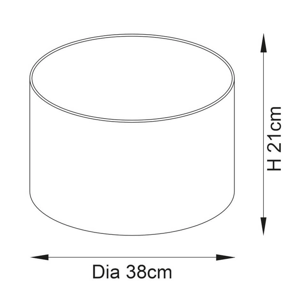 Abażurowy klosz do lampy L&-182137 tuba turkusowy
